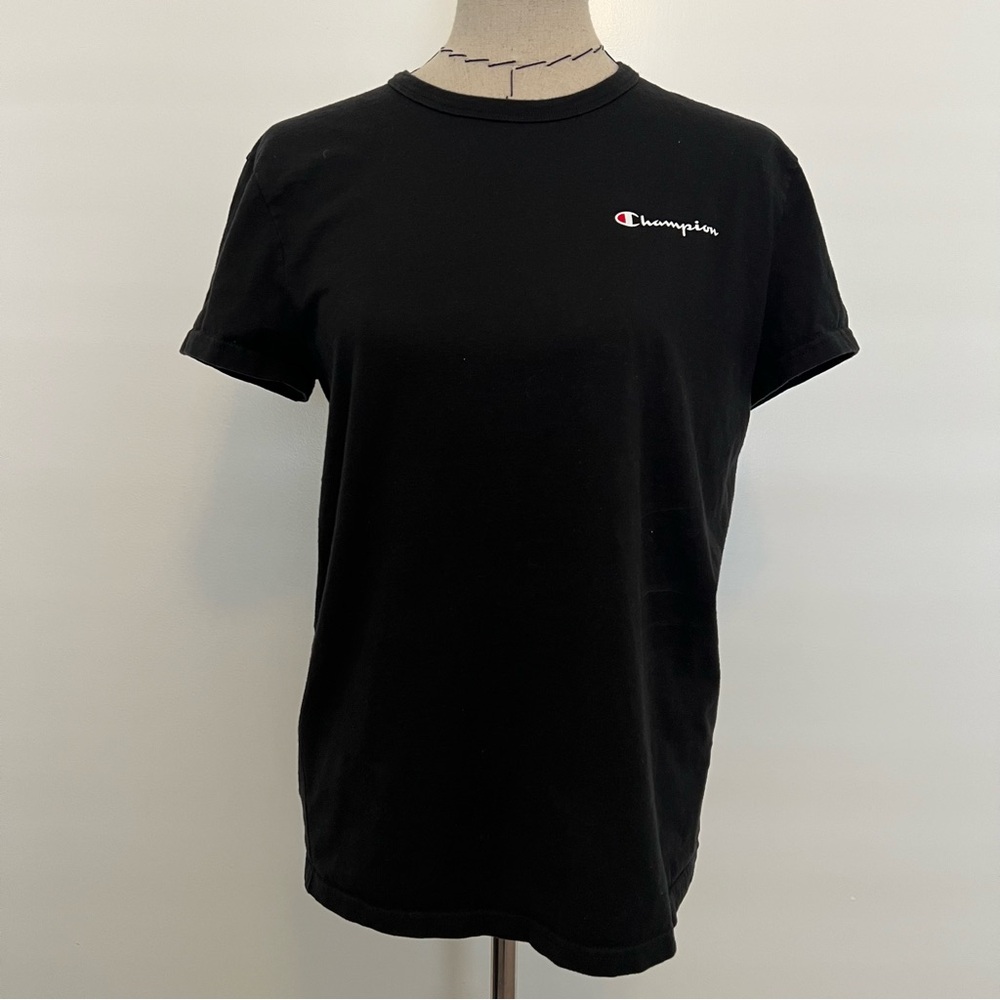 Black champion short sleeve t shirt
